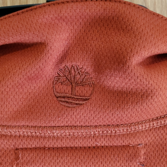 Timberland 1/4 zip knit pullover red orange polyester size XXL - Picture 7 of 10